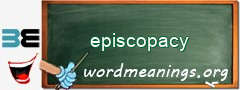 WordMeaning blackboard for episcopacy